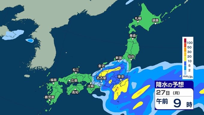 【 今後の雨 】西日本～東日本の太平洋側を中心に雷を伴った激しい雨に注意　今週は周期的に天気が変わる見込み【27日(月)～5月1日(金)の雨シミュレーション・26日午後9時更新】|TBS NEWS DIG
