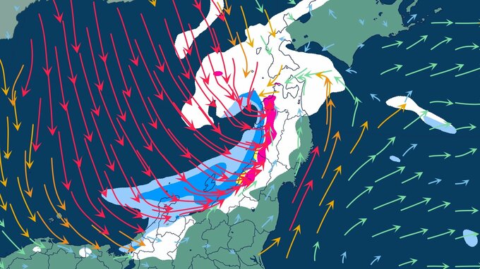 【風雪予報】「雪」の次は「風」　今後「警報級の西よりの風」となる可能性　雪を伴い東北の日本海側に…　16日～17日にかけ　海上・陸上ともに予想最大瞬間風速30ｍ【大雪・雨のシミュレーション最新更新】　|　青森のニュース│ATV NEWS│青森テレビ