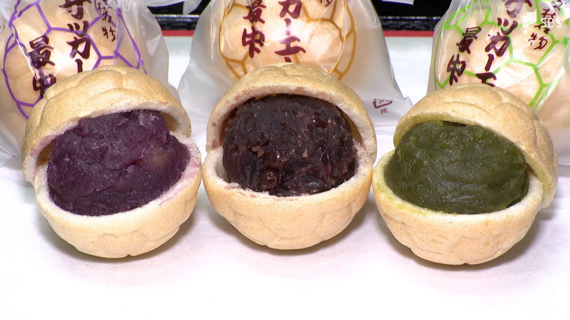 サッカーの街自慢の「最中」に“新戦力”！不動の小豆に紅芋＆抹茶で