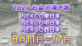 【お盆 高速道路 渋滞予測2025】混雑するのはどこ?11日は坂戸西SIC付近で最長35キロ 東北道~関越道~中央道~東名~名神~中国道~山陽道~九州道【NEXCO東日本・中日本・西日本 8月11日~8月17日】|TBS NEWS DIG