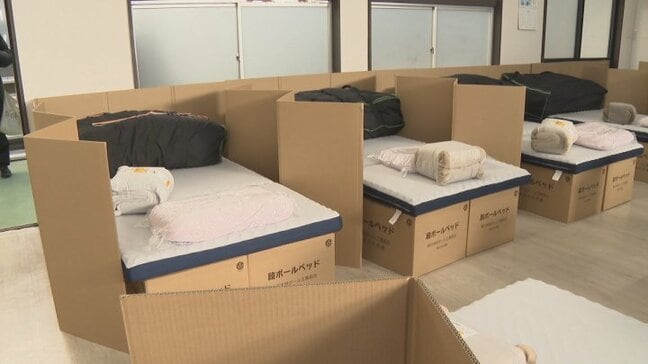 ベッド組立ては約10分 避難生活支援の段ボール 石川県からの高校生受け入れでも活躍|TBS NEWS DIG