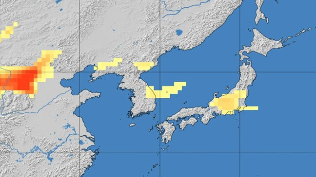 黄砂情報　２０日から２１日は北陸・近畿・関東地方などに飛来か　どこに飛んでくるか画像シミュレーション　気象庁|TBS NEWS DIG