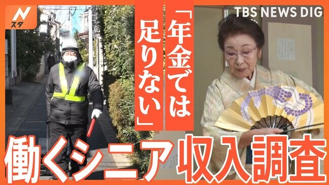 年金はいくら？仕事の収入はいくら？年金をもらいながら働くシニアのリアルな収入を徹底調査！【Nスタ特集】|TBS NEWS DIG