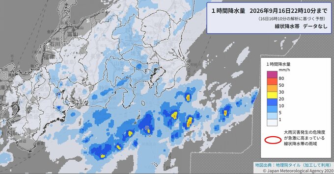 【大雨情報】伊豆諸島付近で前線停滞へ　16日（水）夜から17日（木）未明に非常に激しい雨のおそれ　土砂災害や竜巻など激しい突風に注意【雨と風のシミュレーション】　|　富山のニュース｜天気・防災｜チューリップテレビ