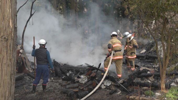 納屋と周辺の畑で火事 けが人なし 住民がごみ燃やしていたか 石川・穴水町　|　石川県のニュース｜MRO北陸放送