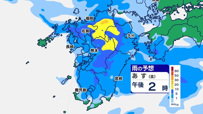 梅雨前線活発に 九州北部大雨警戒【雨シミュレーション７日（金）午前７時～午後7時】大雨情報　|　鹿児島のニュース｜MBC NEWS｜南日本放送