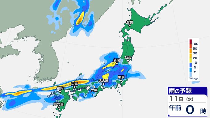 梅雨前線が北上 停滞へ…西日本で「1時間50mm以上」の激しい雨も 【雨の動きシミュレーション】気象庁は土砂災害・河川氾濫に警戒呼びかけ　|　富山のニュース｜天気・防災｜チューリップテレビ