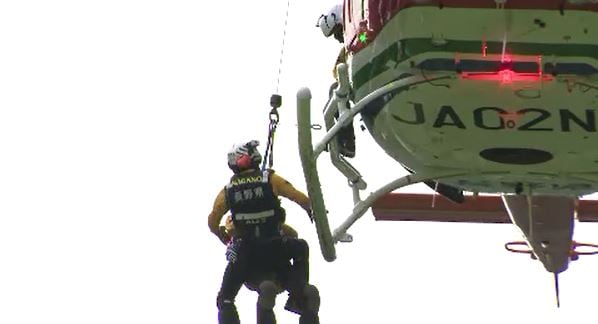 8年ぶりの実施 県の消防防災ヘリコプター使って救助の連携訓練（長野