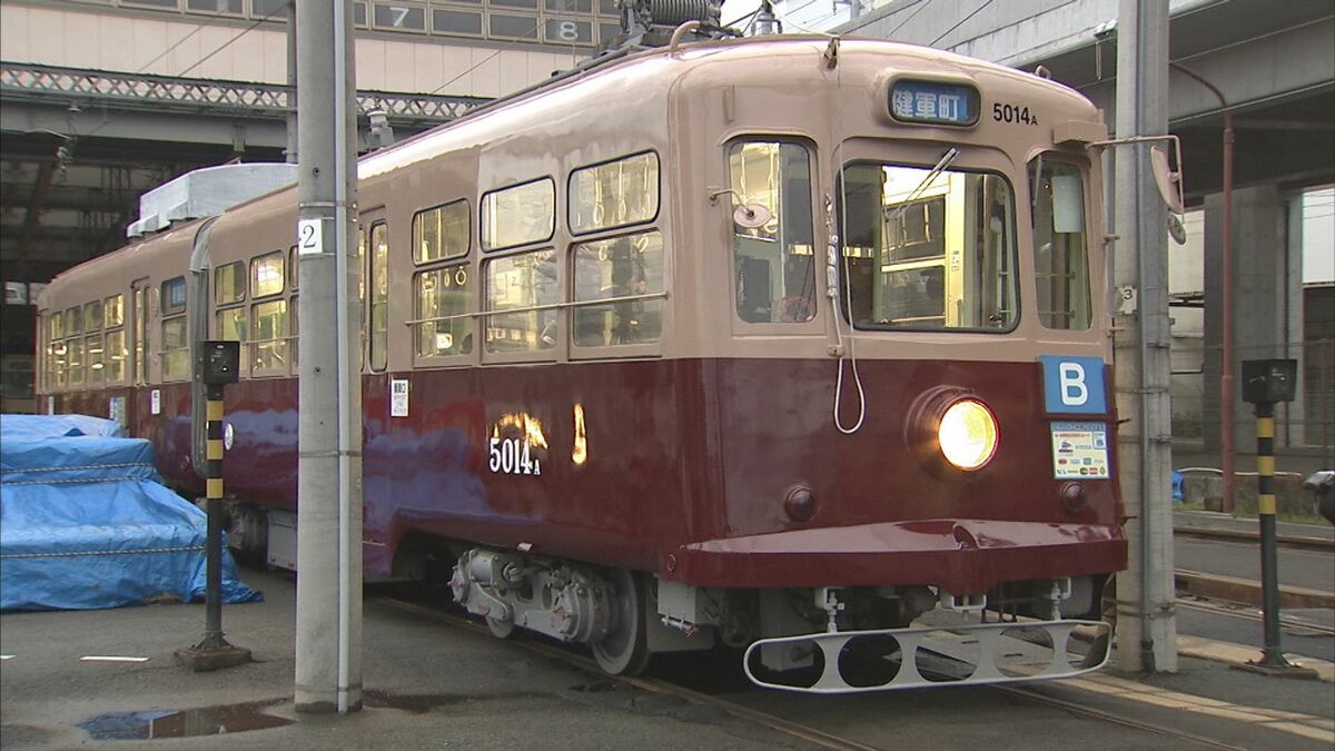 推し電1位”の茶色い熊本市電「5014号車」が引退へ 1978年デビュー 朝の