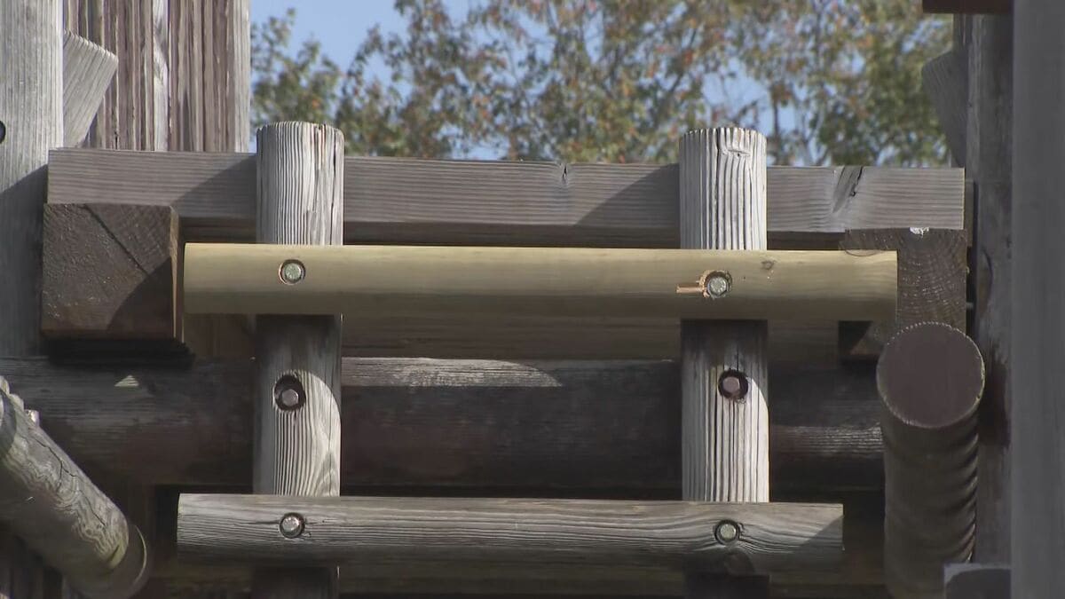 木製遊具のはしごが外れ30代男性が約1.5メートル落下 腰などを打つけが ボルトの老朽化が原因か 愛知･弥富市｢海南こどもの国｣