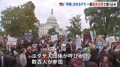 「今すぐ停戦を！」ワシントンの連邦議会前でイスラエルとハマス間の停戦求めるデモ　議員会館で座り込み行い逮捕者も| TBS CROSS DIG with Bloomberg