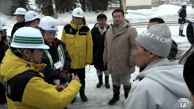 除排雪の重点路線を宮下知事が視察「油断することなく徹底して除排雪を行っていく」　青森県|TBS NEWS DIG