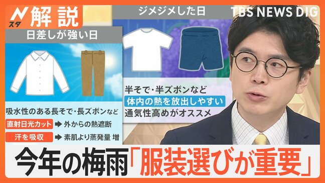 梅雨入り前に異例の暑さ…「梅雨型熱中症」に注意、エアコンで湿度調整を【Nスタ解説】|TBS NEWS DIG