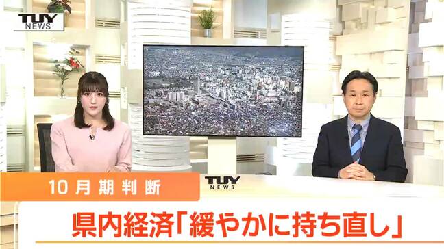 10月期の県内経済情勢は前回の判断を据え置き　雇用情勢は先行き不透明で正社員の新規求人数現象か（山形）|TBS NEWS DIG
