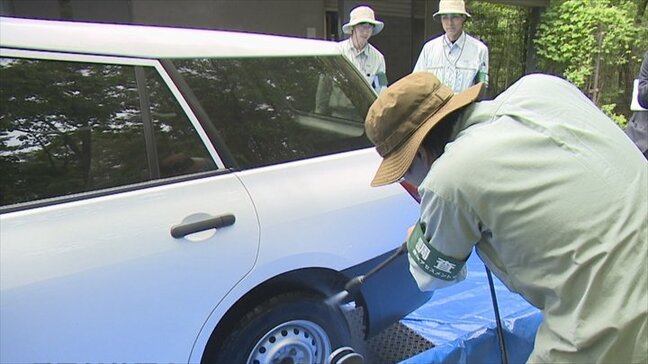 富士山の外来植物対策　周辺を訪れる車のタイヤを調査　外来植物の種子の有無を分析　山梨　|TBS NEWS DIG