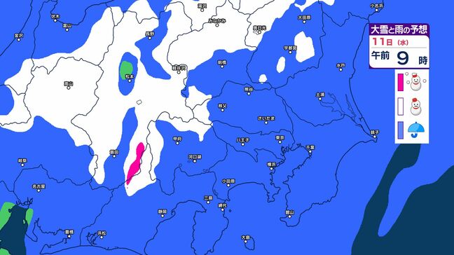 【大雪情報】長野県　南岸低気圧の影響　10日夜～11日昼前にかけ　中部と南部で大雪のおそれ【雪のシミュレーション画像掲載】長野地方気象台　大雪と交通障害に注意|TBS NEWS DIG