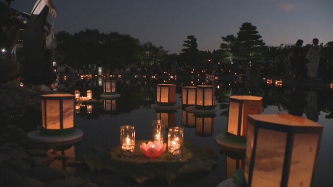 倶利迦羅不動寺で万灯会　先祖しのび灯籠流し|TBS NEWS DIG