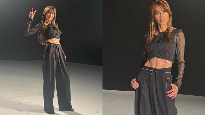 【 工藤静香 】 「腹筋ヤバい　カッコイイ」「腹筋から目が離せないっ！」　バキバキ腹筋のMV撮影カット公開　お茶目なツアー告知にも反響|TBS NEWS DIG