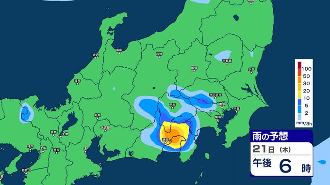 【大雨情報】関東甲信　大気の状態が非常に不安定　21日夜遅くにかけ【雨のシミュレーション画像掲載】関東北部・関東南部・甲信いずれも80ミリ（～22日午後6時・多い所）気象庁　|　SBC NEWS | 長野のニュース | SBC信越放送