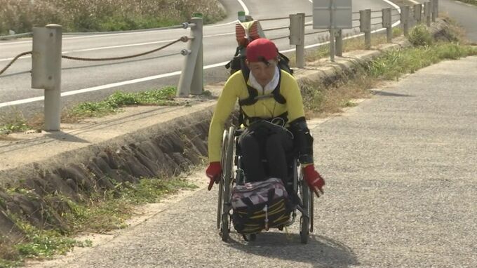 車いすで中国地方一周にチャレンジ　交通事故で左半身にまひ…突然の車いす生活　絶望から挑戦を始めたワケとは？|TBS NEWS DIG