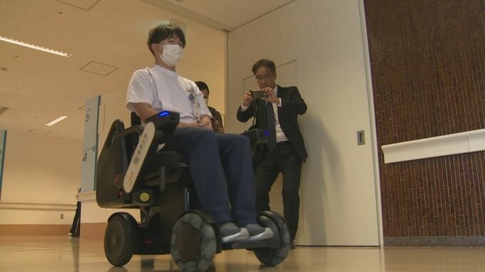 「人手いらずで、自動で患者を安全に病棟に搬送」　自動運転車いす 中四国の病院で初めて島根大学医学部附属病院に導入　|　BSSニュース | BSS山陰放送