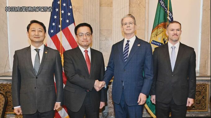 韓国副首相がアメリカのベッセント財務長官と会談　品目別での関税免除を要請　実務者レベルの協議へ|TBS NEWS DIG