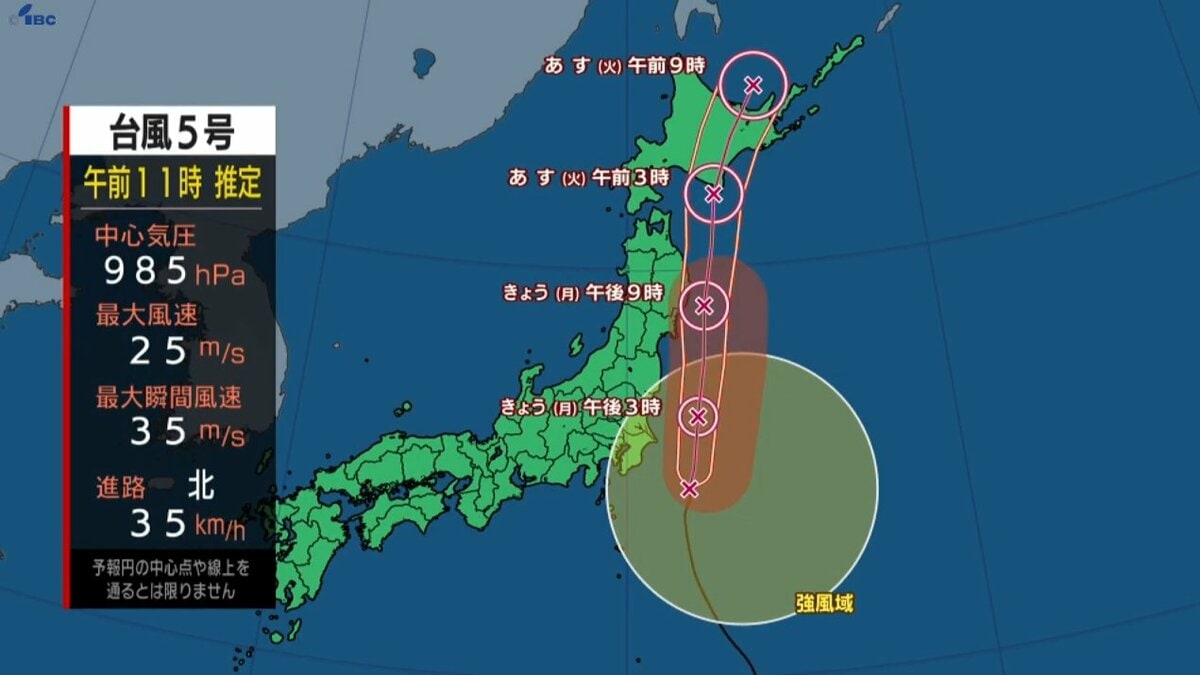 台風5号接近 山林火災の被災地大船渡は 岩手 | TBS NEWS DIG