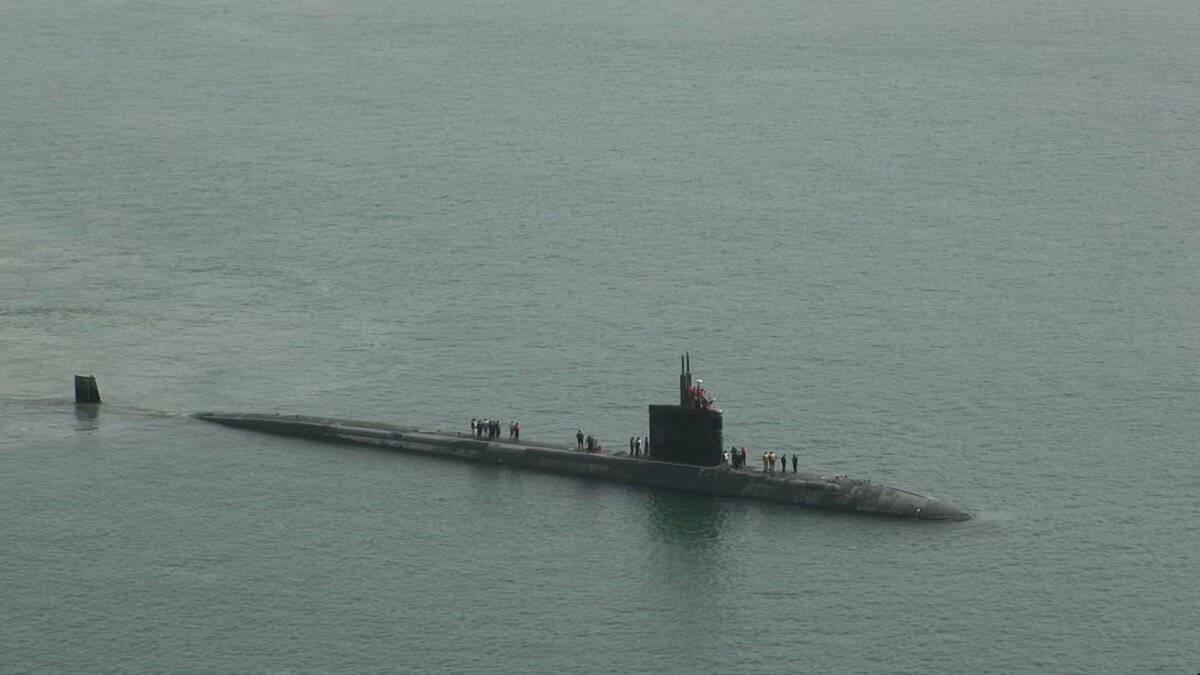 今年初 米原潜アレキサンドリア佐世保寄港 | 長崎のニュース | 天気