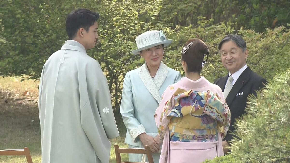 園遊会に出席した“りくりゅう” ２人に両陛下から激励のお言葉も