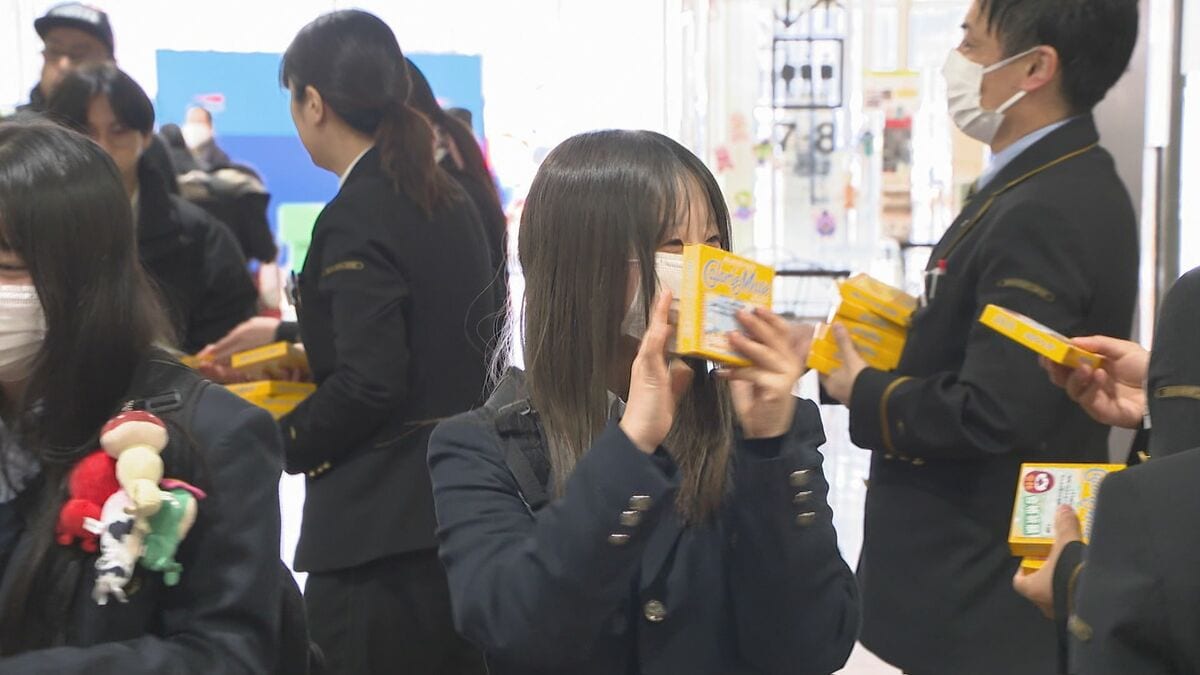 受験生を応援　バランス栄養食500個を配布　大分