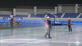 各地で気温上昇の青森県内 30℃超の八戸市「YSアリーナ八戸」では製氷作業進む「みんなが楽しく、スピードも出るリンクができれば」|TBS NEWS DIG