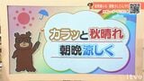 30日(火)はカラッと秋晴れで洗濯日和 朝は涼しくなる見込み 愛媛|TBS NEWS DIG