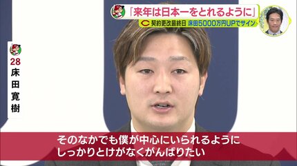 日本一の中心にいられるように」広島カープの新背番号 “19” 床田寛樹が