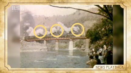 懐かしい映像】1972年「D51型三重連」ファン熱望の記念運転 川の中で 懐かしい映像】1972年「D51型三重連」ファン熱望の記念運転 川の中で
