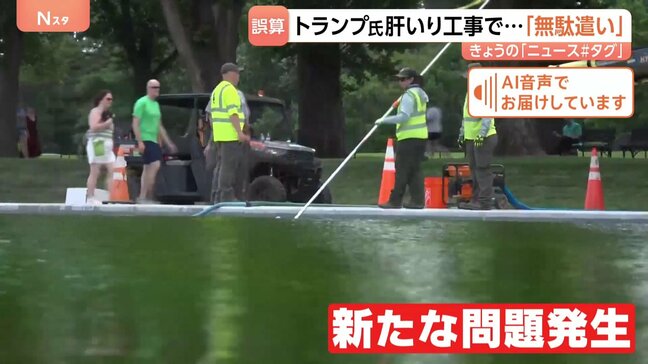 トランプ大統領肝いりの計画で大誤算!?「藻」が大量発生し塗装も剥がれる…リンカーン記念堂の「反射池」の改修工事でトラブル相次ぐ|TBS NEWS DIG