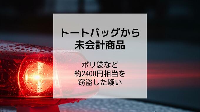 トートバッグから未会計商品…飲食店経営者がホームセンターでポリ袋など約2400円相当を窃盗した疑いで逮捕　容疑を認める【長崎】|TBS NEWS DIG