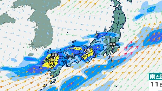 梅雨前線が本州停滞　東北・北陸で大雨警戒…関東・近畿・中国も急な雨に注意　雨雲の動き予測9日（火）～13日（土）雨シミュレーション|TBS NEWS DIG