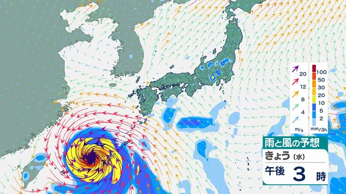 【台風6号】最大瞬間風速70メートル沖縄接近　急旋回してＶ字ターン予想…西日本から東日本に近づく可能性も　気象庁・アメリカ・ヨーロッパ予報機関の進路予想は?【8月7日にかけての雨風シミュレーション】|TBS NEWS DIG