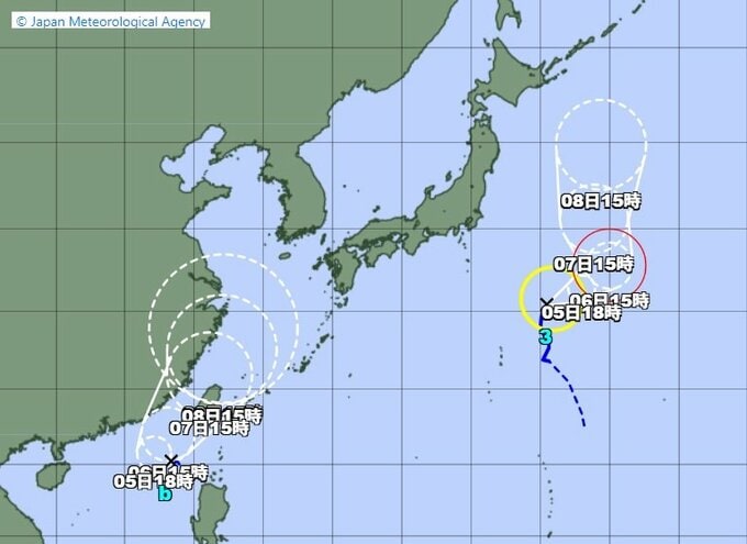 南シナ海の「熱帯低気圧」が発達…5日には「台風」となる見込み　予想進路は？　|　BSSニュース | BSS山陰放送
