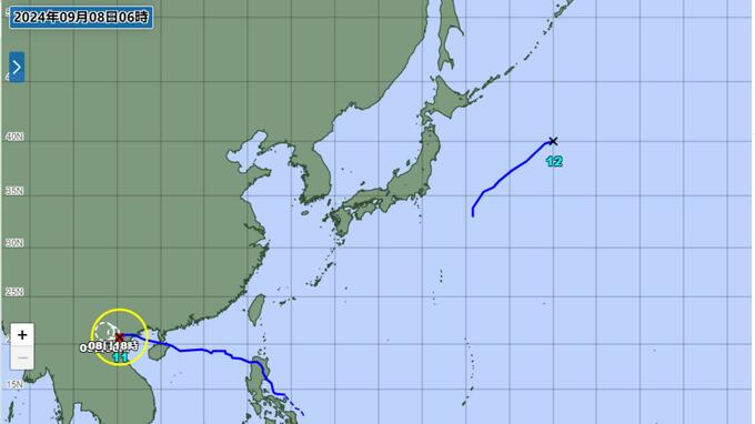 台風11号ヤギはベトナム上陸・一時は猛烈な勢力に 台風12号リーピは日本のはるか東海上で温帯的低気圧に|TBS NEWS DIG