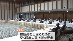 焦点は「物価高上回る賃上げ」　経団連と連合のトップが会談　「春闘」事実上のスタート| TBS CROSS DIG with Bloomberg