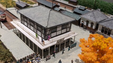 昭和11年に撮影された記録映画をもとに、当時の花巻駅周辺を表現 精巧 昭和11年に撮影された記録映画をもとに、当時の花巻駅周辺を表現 精巧