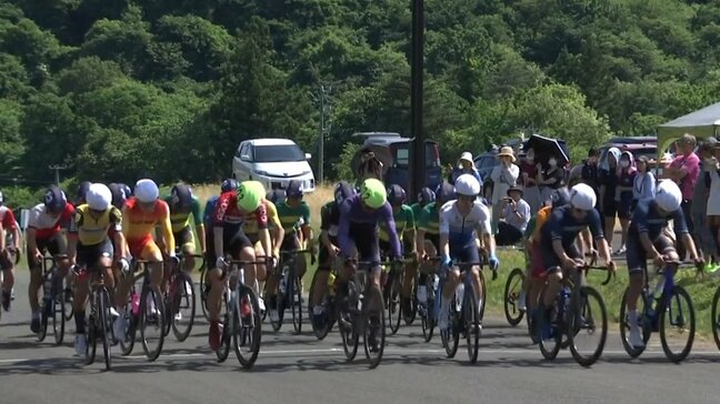 日差し浴びてコース駆け抜ける 60回数える伝統の自転車ロードレース 一般・女子・ジュニア計41人がタイム競う 岩手・紫波町|TBS NEWS DIG