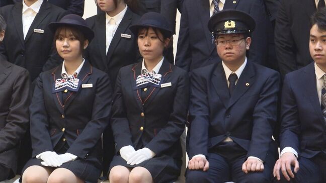 年度末に一足早い入社式　ターミナルビルでは？岩手県北バスでは？新入社員の意気込みを聞く|TBS NEWS DIG
