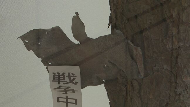 木に刺さった飛行機の破片、被弾したベッド 天草に残された「戦争の痕跡」を見る 熊本・本渡歴史民俗資料館|TBS NEWS DIG