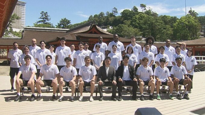 【ドラゴンフライズ】「とにかく健康で」Bプレミア開幕へ！厳島神社で必勝祈願　　|　RCC NEWS | 広島ニュース | RCC中国放送
