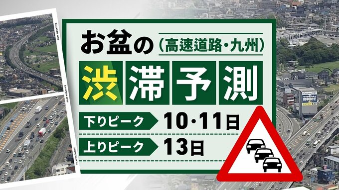 ８月１６･１７･１８日　高速道路渋滞予測（九州全域）　|　福岡のニュース｜RKB NEWS｜RKB毎日放送