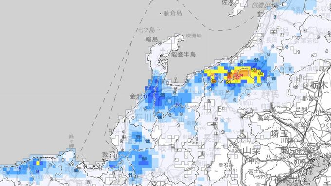 【速報】石川・かほく市で「顕著な大雪」6時間で26センチ降雪 大規模な交通障害のおそれ高まる|TBS NEWS DIG