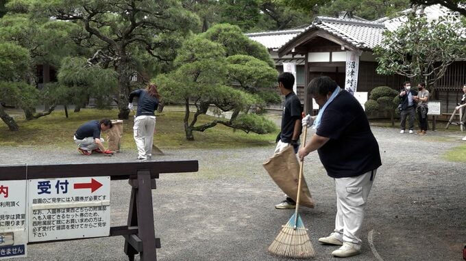 「沼津に来てよかったと感じてほしい」藤井棋聖×佐々木七段を前に 会場の御用邸記念公園を清掃　|　静岡のニュース | SBSNEWS | 静岡放送