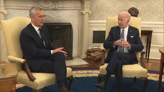 NATO事務総長“ウクライナの反転攻勢は進展” バイデン氏との会談で|TBS NEWS DIG